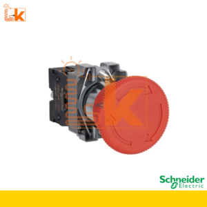 SCHNEIDER COMPLETE EMERGENCY SWITCHING OFF PUSH BUTTON, RED, MUSHROOM 40MM, 22MM, TURN TO RELEASE, 1NC
