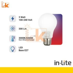 IN-LITE LED BULB VALUE E27 PUTIH