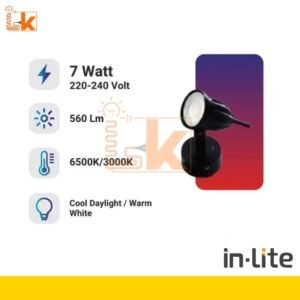 IN-LITE LAMPU TAMAN PLAT BASE 7W 3000K