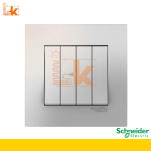 SCHNEIDER SWITCH 10AX 250V 4G 1 WAY WHITE